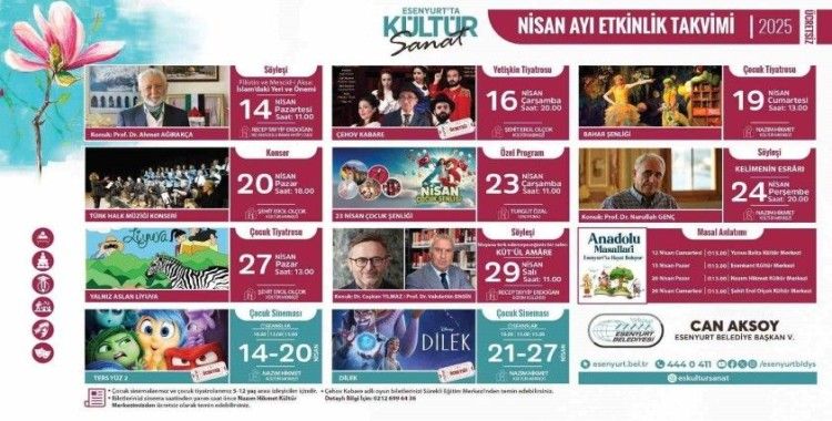 Esenyurt’ta nisan ayı kültür sanat etkinlikleri belli oldu
