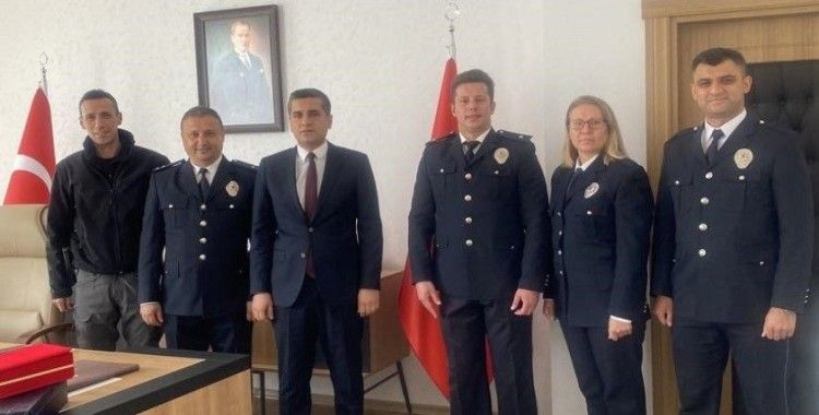 Kaymakam Böçkün emniyet personelini makamında ağırladı
