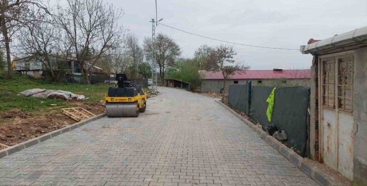 Körfez’in köylerine parke taşı döşeniyor
