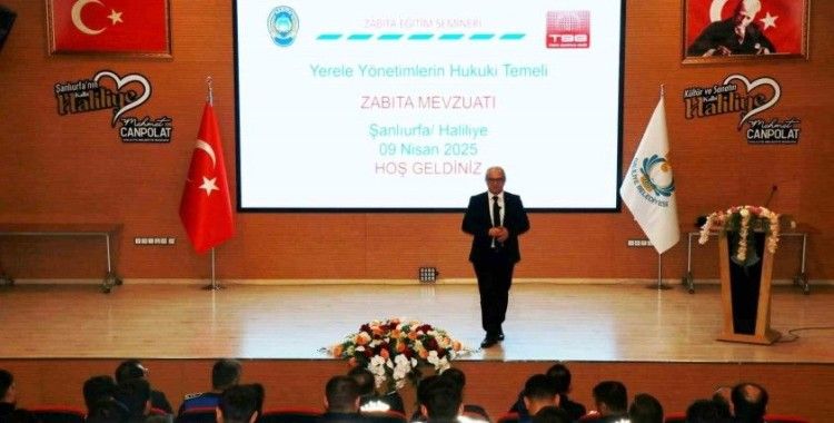Haliliye Belediyesi zabıta personeline mevzuat eğitimi verildi

