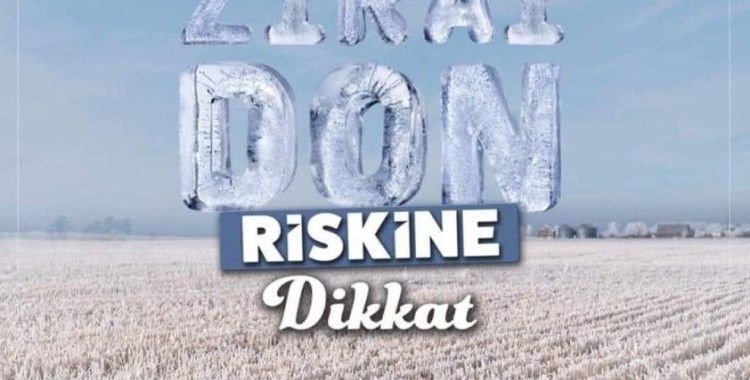 Niğde için zirai don uyarısı !
