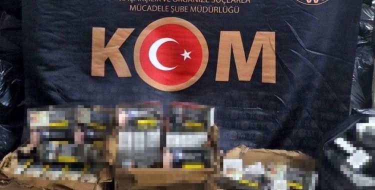 Erzincan’da 5.120.000 dal kaçak boş makaron ele geçirildi

