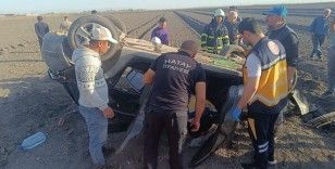 Otomobil takla attı: 3 yaralı
