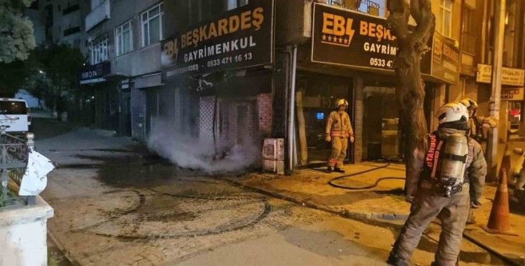 Bayrampaşa’da korkutan doğal gaz yangını
