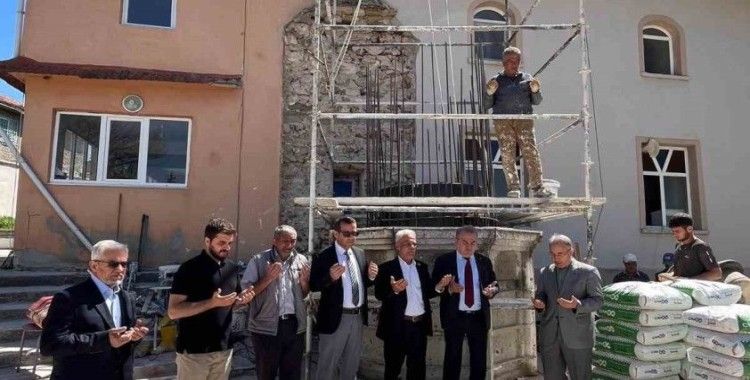 Bozüyük’te cami minaresi için temel atma töreni gerçekleşti