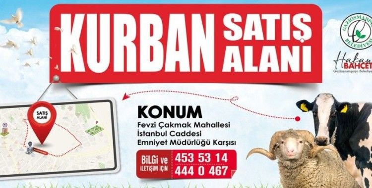 Gaziosmanpaşa’da modern ve hijyenik kurban satış alanı kuruldu

