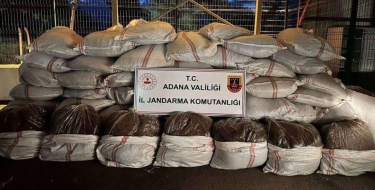 3 ton 100 kilo kaçak tütün ele geçirildi
