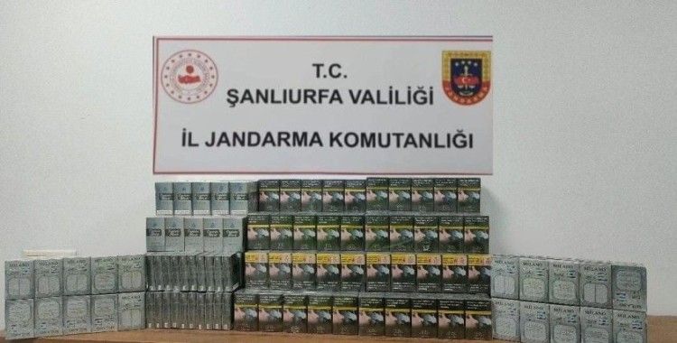 Şanlıurfa’da 980 paket gümrük kaçağı sigara ele geçirildi