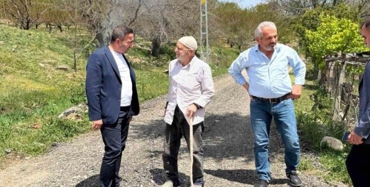 Başkan Ulutaş yol çalışmalarını inceledi