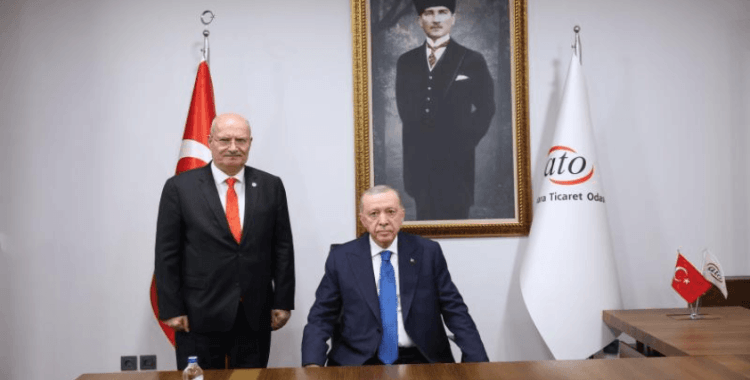 Cumhurbaşkanı Erdoğan ATO'yu ziyaret etti