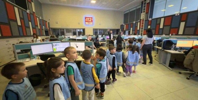 Es Çocuk Evi’nin minikleri 112’yi keşfetti
