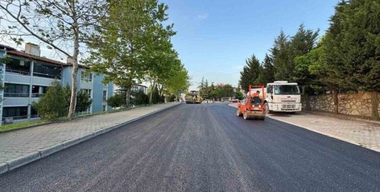 Serdar’da sıcak asfalt çalışması
