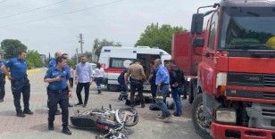 Bozdoğan’da tır ile motosiklet çarpıştı: 1 yaralı
