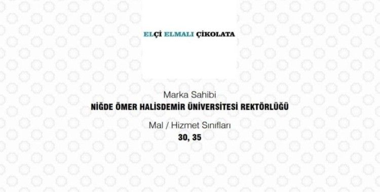 NÖHÜ’nün ’Elçi Elmalı Çikolata’ markası tescillendi
