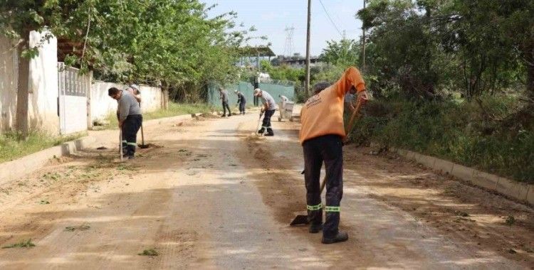 Nazilli’de yoğun yağış sonrası temizlik mesaisi
