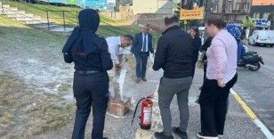 Bandırma’da yangın tatbikatı gerçekleştirildi
