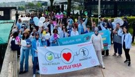 Sağlık için yürüdüler farkındalık oluşturdular
