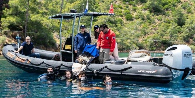 Dünya İklim Günü’nde Göcek’te su altı temizliği
