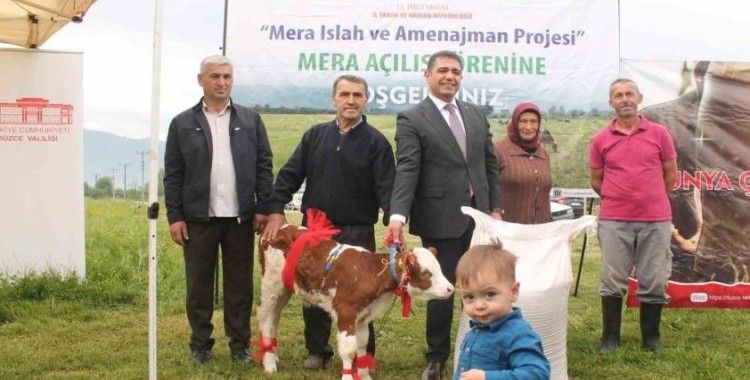 Düzce’de ıslahı tamamlanan meralar hizmete açıldı
