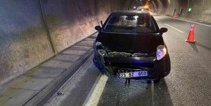 Erkenek  tünelinde trafik kazası: 1 yaralı
