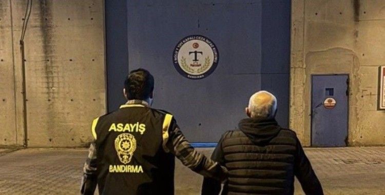 Balıkesir’de 16 ayrı suçtan aranan şahıs Bandırma’da yakalandı