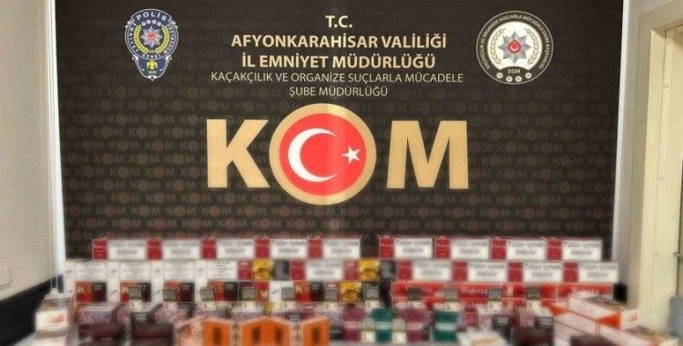 Polis kaçak sigara ele geçirdi
