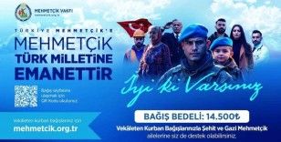 TSK Mehmetçik Vakfı, vekâleten kurban bağışı kabulüne başladı
