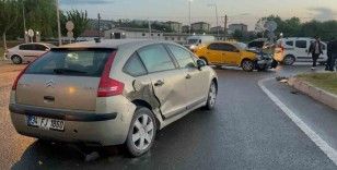 Kural ihlali yapan taksi kazaya sebep oldu, 1 yaralı
