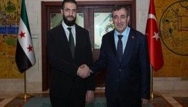 Cumhurbaşkanı Yardımcısı Yılmaz, Suriye Cumhurbaşkanı Şara ile görüştü