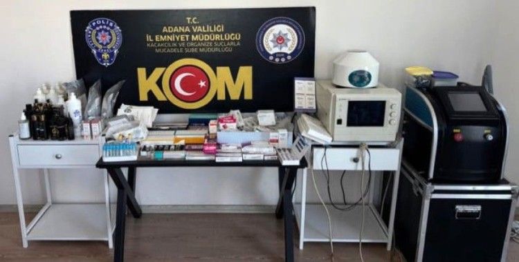 Adana’da kaçak klinik operasyonu