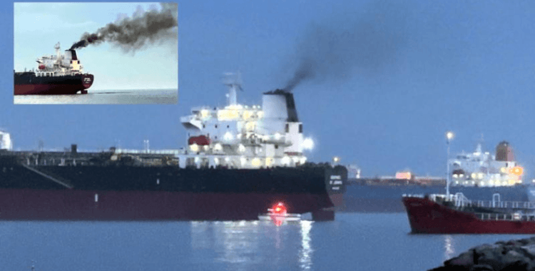 İstanbul'da kirliliğe neden olan tankere 16 milyon lira ceza