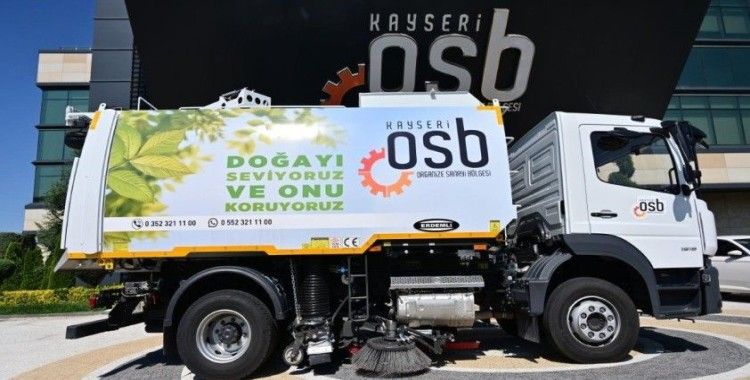 Kayseri OSB araç filosuna vakumlu yol süpürme aracı eklendi
