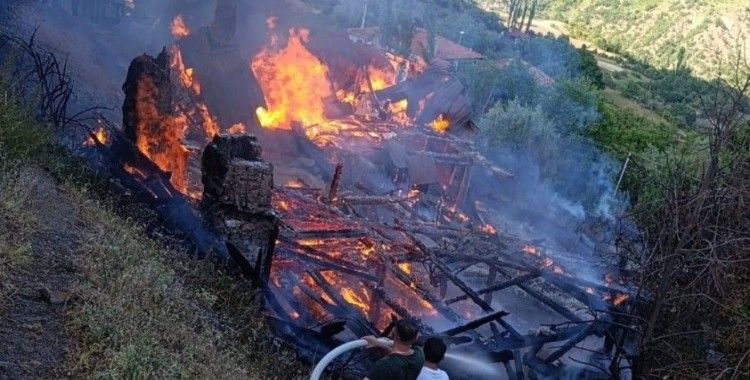 Köyde çıkan yangın 2 evi küle çevirdi
