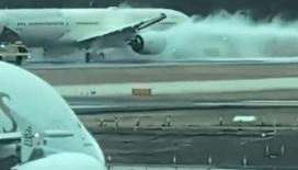 Havalimanında feci kaza: Uçak motoruna kapılan kişi hayatını kaybetti