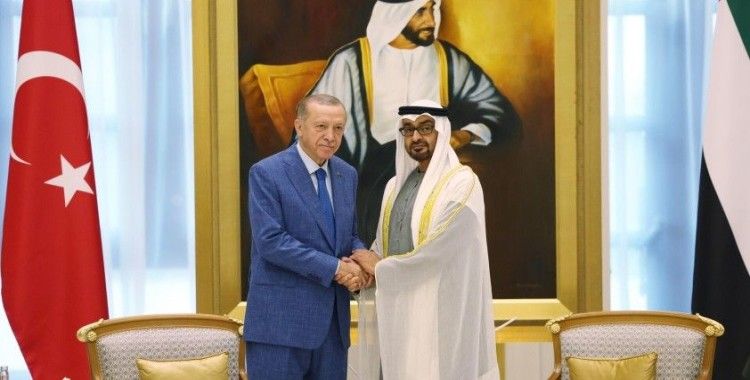 Cumhurbaşkanı Erdoğan, BAE Devlet Başkanı Nahyan'la görüştü