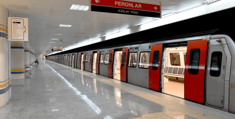 Ankara'da bazı metro istasyonları geçici olarak hizmete kapatıldı