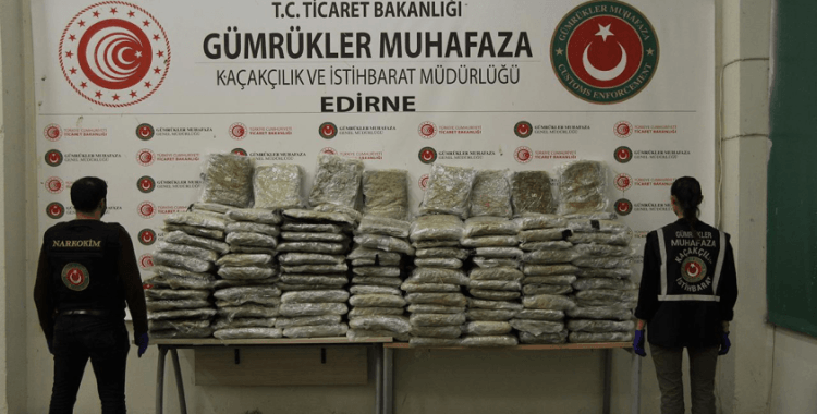 Edirne'de zehir tacirlerine göz açtırılmıyor: 5,2 ton uyuşturucu ele geçirildi