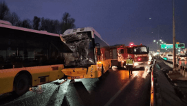 İstanbul'da 3 İETT otobüsü çarpıştı: Zincirleme kazada 5 kişi yaralandı