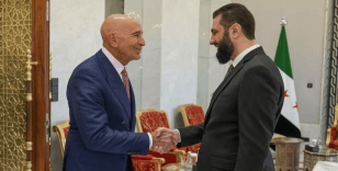 Suriye Cumhurbaşkanı Şara, Tom Barrack'la bir araya geldi