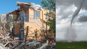 Çorum'da hortum köyleri yıktı geçti, binaların yüzde 80'i oturulamaz durumda
