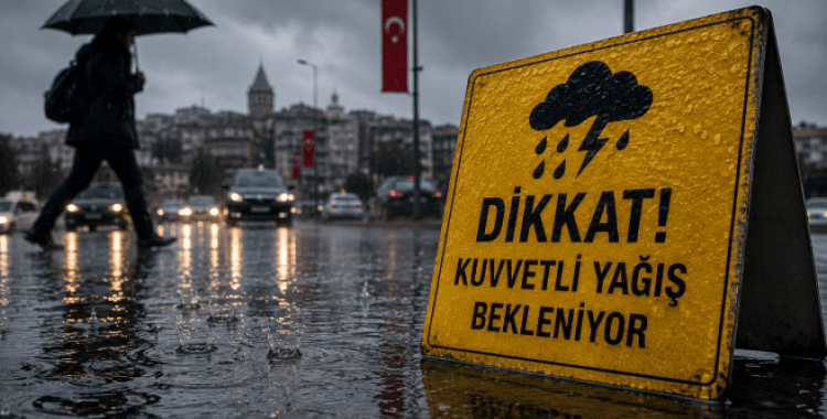 Meteoroloji'den 34 il için sarı kodlu yağış uyarısı