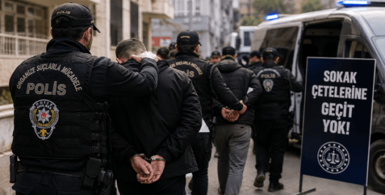 Sokak çetelerine yönelik 48 operasyonda 841 şüpheliye işlem