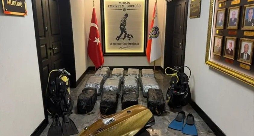 Mersin Limanı’nda geminin su altı zulasında 350 kilo kokain