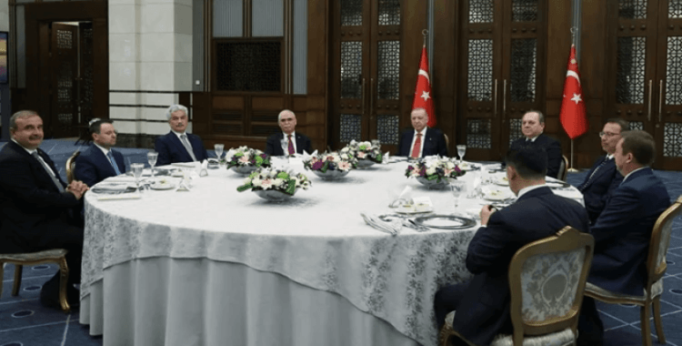 Cumhurbaşkanı Erdoğan, yüksek mahkeme başkanlarıyla yemekte bir araya geldi